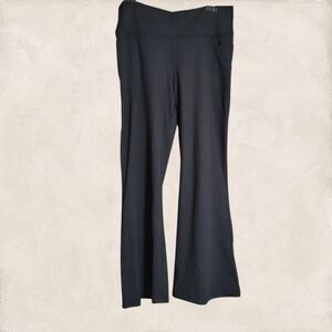 Jockey Studio Flare Black Athleisure Pull-On Pants Size XXL